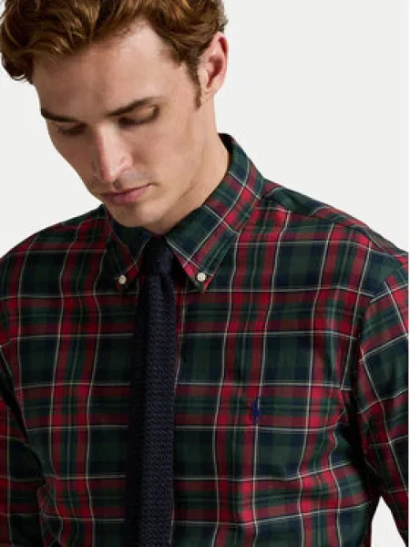 Kockovaná košeľa Polo Ralph Lauren keper červená