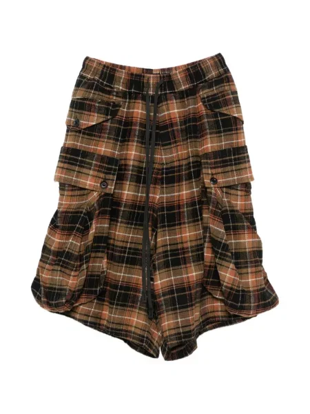 Pantaloni scurți cargo R13 maro