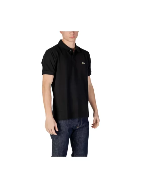 Koszulka polo Lacoste z krótkim rękawem czarna