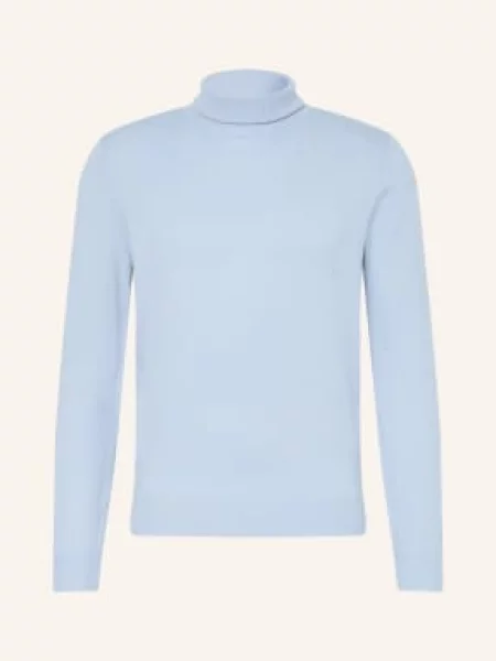 Strokesman's Sweter Z Golfem Z Kaszmiru blau