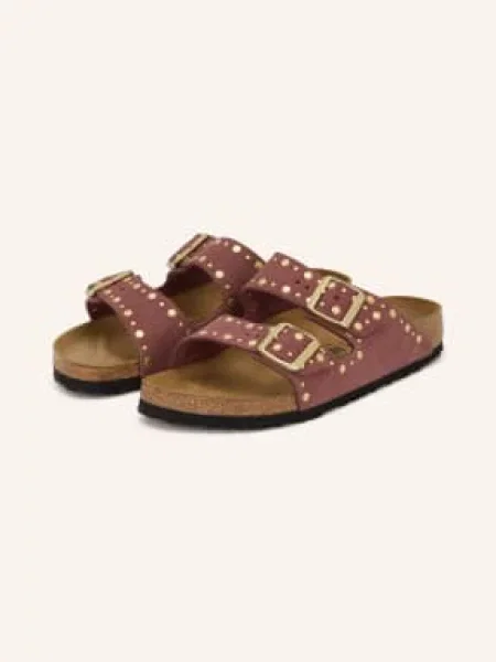 Birkenstock Pantofle Arizona Rivet S Cvočky starorůžová / zlatá růžové