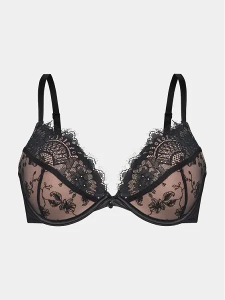 Hunkemöller Сутиен push-up Sia Pp Push черен