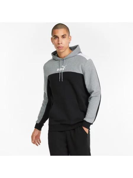 Bluza treningowa Puma ESS+ Block Hoodie TR czarna