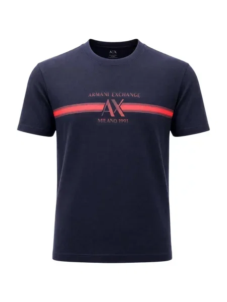 Tricou Eax albastru
