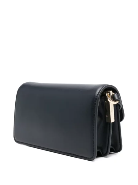Mini crossbody kabelka Tommy Hilfiger s autogramem modrá