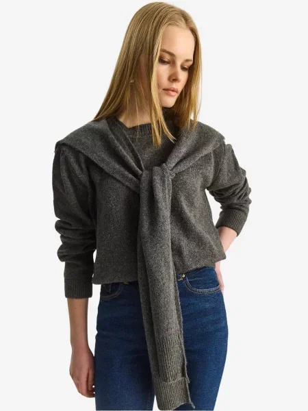 Bianco Lucci Svetr Pullover tmavě šedá