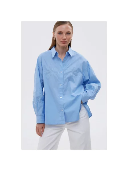 Сорочка з вишивкою Estro блакитна