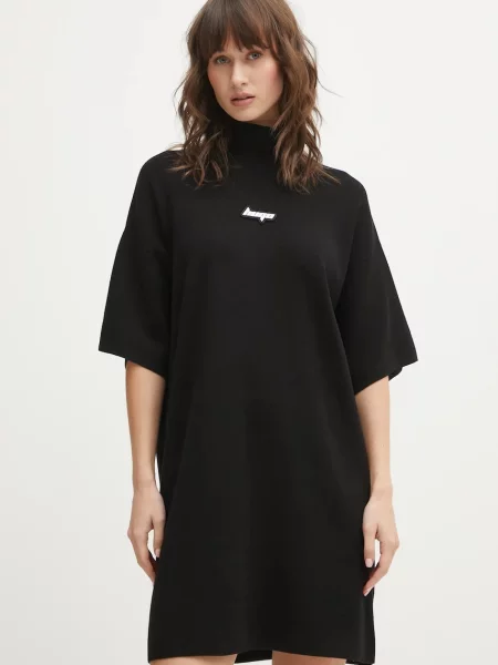 Hugo Blue rochie Simo_B midi oversize negru