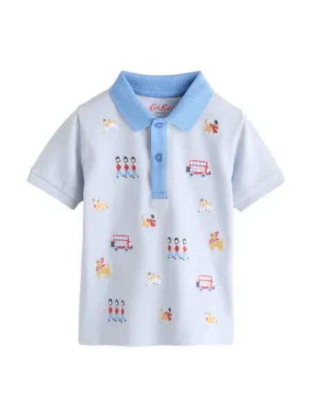 Next Tricou nisipiu / albastru pastel / albastru deschis roșu