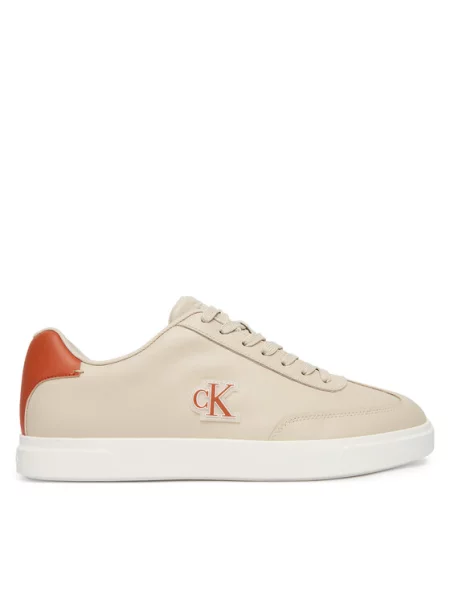 Calvin Klein Αθλητικά Low Prof Cupsole Emb Lth μπεζ