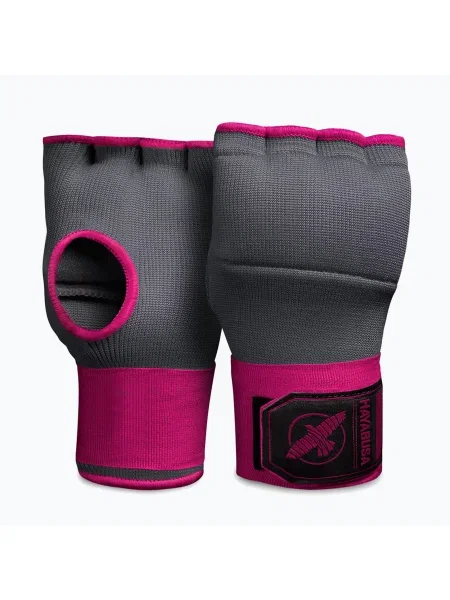 Hayabusa Quick Gel Hand Wraps szürke/rózsaszín belső kesztyű. Méret: S szürke