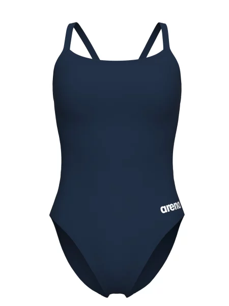 ARENA Costum de baie întreg TEAM CHALLENGE SOLID albastru marin alb