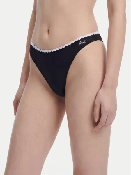 KARL LAGERFELD Bikini alsó fekete