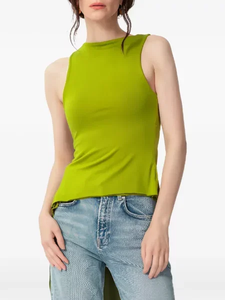 Top Concepto drapat verde