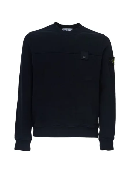 Hanorac Stone Island cu strasuri cu buzunare aplicate albastru