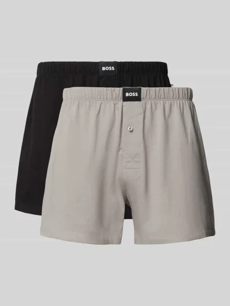 Bokserki o kroju regular fit z mieszanki bawełny model JERSEY BOXER' Boss