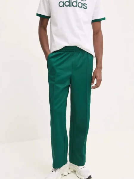 Adidas Originals spodnie dresowe Firebird z aplikacją zielony