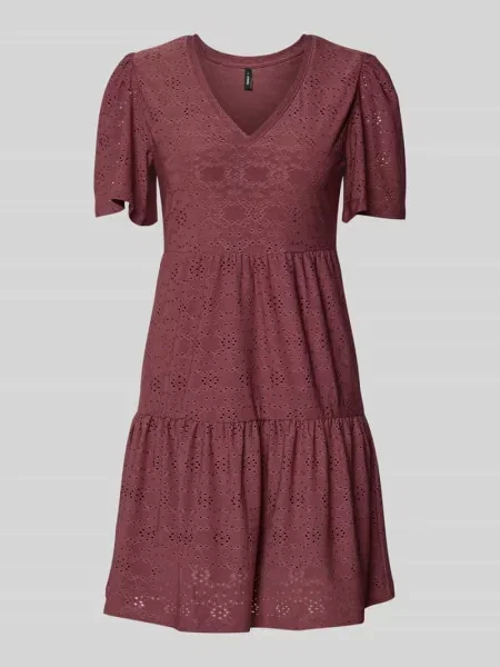 Sukienka mini casualowa z wyhaftowanym wzorem model SMILLA LIFE' Only