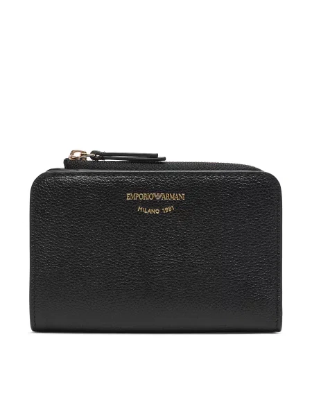 Usnjena denarnica Emporio Armani črna