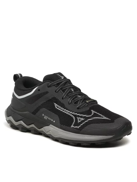 Бігові кросівки Mizuno Wave Ibuki 4 GTX чорні/сріблясті/тихі чорні