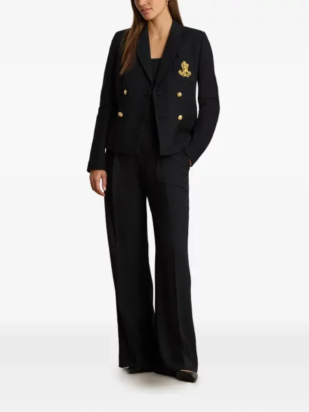 Μπλέιζερ Lauren Ralph Lauren διπλόκουμπα μαύρο