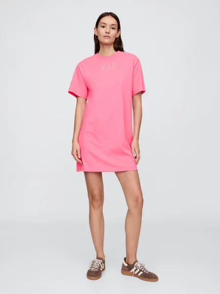 Rochie Gap de costum cu autograf roz