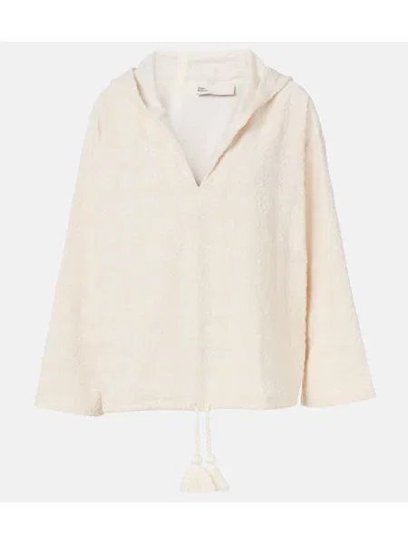 Pulover Tory Burch din jacard alb