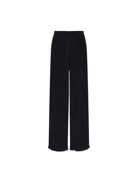 Szerokie spodnie Vilebrequin tiulowe czarne