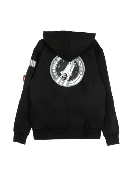 Bluza z kapturem Alpha Industries z kapturem czarna