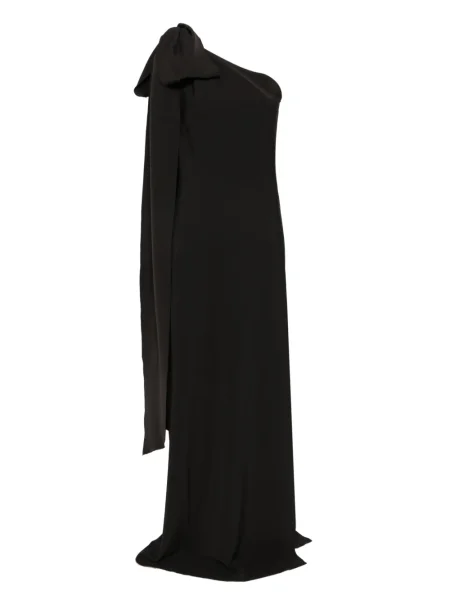 Rochie maxi Atu Body Couture cu un umăr gol de costum negru