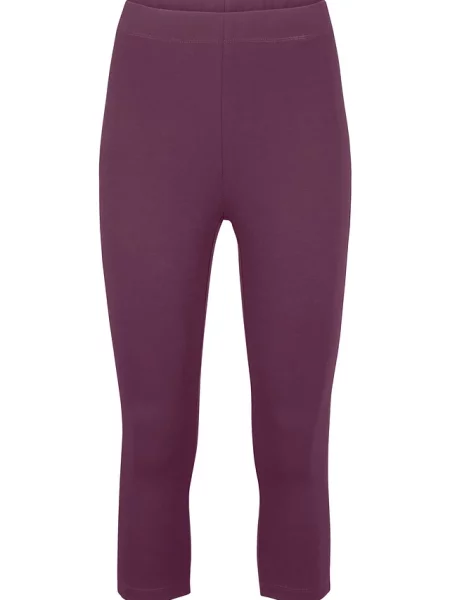 Legginsy rybaczki z wygodną talią fioletowe