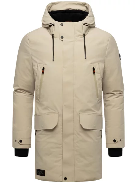 STONE HARBOUR Zimski plašč Kitraan slonovina črna