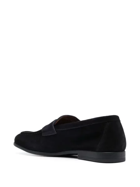 Pantofi loafer Doucal's din piele de căprioară albastru