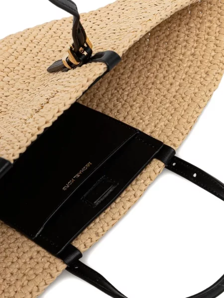 Pantaloni Michael Michael Kors din piele cu imagine cu model leopard roz