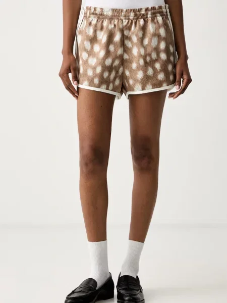 Adidas Originals pantaloni scurți pentru femei maro