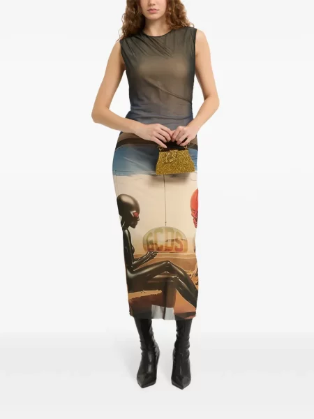 Rochie Gcds din tul albastru