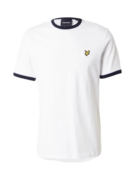 Lyle & Scott Tricou albastru noapte / galben alb
