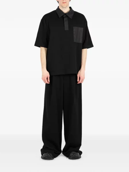 Tricou polo Société Anonyme negru