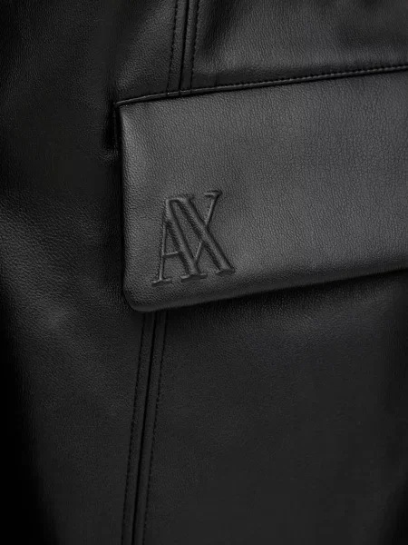 Однотонный пиджак Armani Exchange однобортный черный