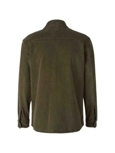 Geacă cămașă Canali de catifea cord verde