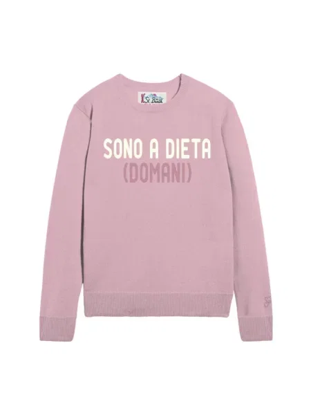 Sweter Mc2 Saint Barth różowy