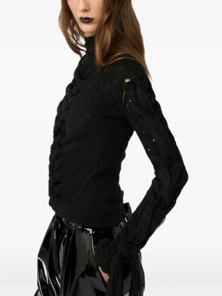 Pulover Roberto Cavalli țesut negru