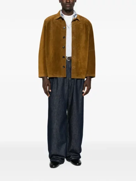 Geanta de piele Studio Nicholson maro