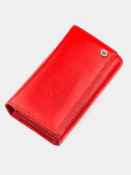 Кожаный кошелек Boston Leather Accessories красный