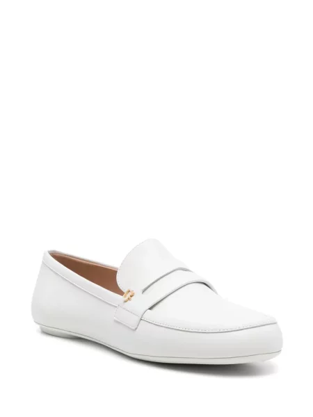 Pantofi loafer Gianvito Rossi din piele alb