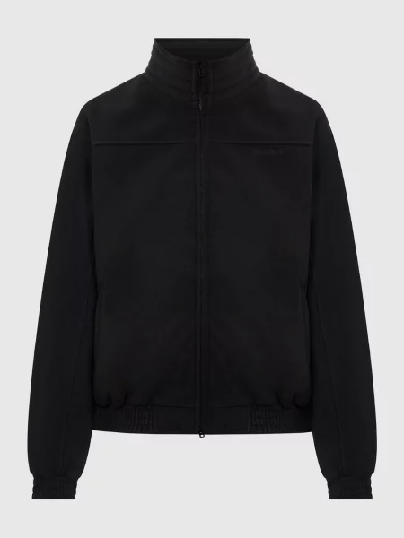 Куртка з вишивкою логотипа Vetements чорна