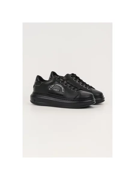 Karl Lagerfeld sneakersy skórzane KAPRI czarny
