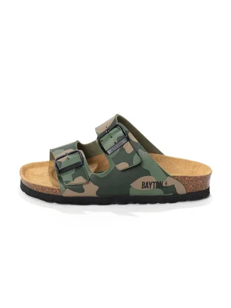 Bayton Pantofi deschiși Athena / verde / kaki bej