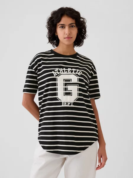 Tricou sport Gap cu dungi negru