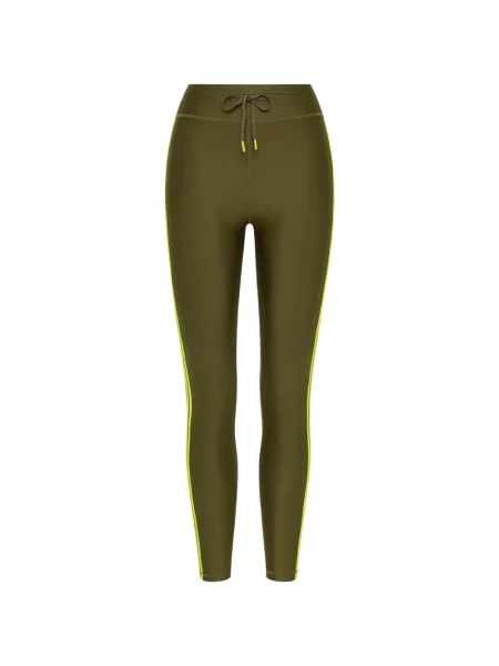 Leggings The Upside cu dungi verde